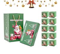 Christmas Boxes - Festive Gift Holders | Paper Pop-Up Boxes - 18.4x9.3cm Tiered Containers for Birthdays, Holidays, Parties, and Seasonal Celebrations for All Ages