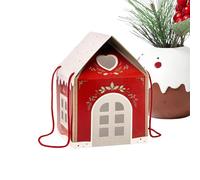 Christmas Boxes, House Shape Paper Gift Box - Party Favour Boxes for Holidays, for Chocolate, Holiday Party, Party Gifts, Stocking Filler, Family Reunion Department