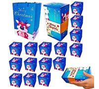 Christmas Boxes Merry Christmas Holiday Bag Cash Holder Box | Party Supplies for Home Celebration Wedding Jewelry Cookie Bakers Birthday Valentine's Day Family