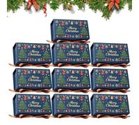 Christmas Boxes Paper Rectangle Decoration with Ribbon | Christmas Eve Candy Boxes for Dining Table Under The Tree Entrance Cookies Chocolate Candy