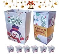 Christmas Boxes with Lids - Christmas Bounce Chocolate Money Box,Folding Party Supplies for Holiday Birthday Valentine's Day Kids Celebration Bakers Family Corporate Cookie