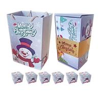 Christmas Boxes with Lids Folding Empty Decorative Party Supplies