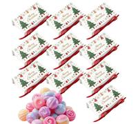 Christmas Boxes with Lids Paper Wrapping Decoration with Ribbon | Christmas Eve Candy Boxes for Entrance, Dining Table, Under The Tree, Candy, Cookies
