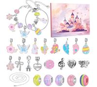 Christmas Bracelet Advent 2025 - Girls 24 Days DIY Craft Set Countdown Calendar Jewellery Crafts for Girls Collectors Family Celebrations Stocking Filler Party Favours School Activity Special Occasion