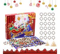 Christmas Bracelet Advent Calendar,Chris tmas Countdown Jewellery Advent Calendar Charm Bracelet Making Kit,Bracelet Chri stmas Countdown Calendar Diy Charm Bracelet Making Kit
