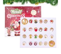 Christmas Bracelet Countdown Calendar:DIY Beads Jewelry Making Kit For Christmas Charms Crafts Interactive Advent Accessories Kit,Experien