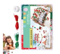 Christmas Bracelet Making Kit | Snowflakes Fun Handmade Decorations,Bead Bracelet Making Kit | for Birthday Halloween Home Holiday New Year School Kids Adults Family Friends Party Eve