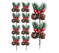 Christmas Branches - 10 Pieces Christmas Branches Decorative | Artificial Braanches Ornaments for Decoration, Nooel Tree Braanches for Wreaths, Garlands, Centerpieces, Porch, Home,