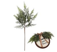 Christmas Branches - Realistic Cedar Home Decorations, Artificial Vegetation Pine Stems for Christmas - Wreath Garland Fireplace Tree Bedroom Living Room Indoor Outdoor