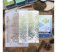 Christmas Broken Dots Floral Wall Stencils Template Reusable Spray Paint Stencils for Craft Painting on Wood Craft Canvas Walls Wood Decorations DIY Scrapbooking