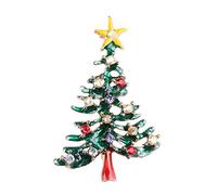 Christmas Brooch for Women, Sparkling Crystal Rhinestone Xmas Lapel Pins, Vintage Christmas Tree Snowflake Wreath Angel Candy Cane Snowman Reindeer Bell Sleigh Brooch