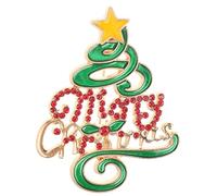 Christmas Brooch Pin Merry Christmas Enamel Badge for Women