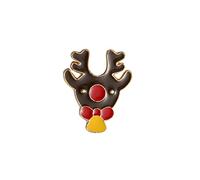 Christmas Brooch Pins Reindeer Novelty Xmas Badge Lapel Pin Jewelry Secret Gift Decoration For Men Women Boys Girls Clothing Accessory Dress Up