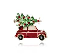 Christmas Brooches and Pins for Women Sparkly Rhinestones Christmas Tree Snowflake Bell Brooch Pins for Socks Bags Stocking Stuffers, Metal, no gemstone