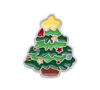 Christmas Brooches Brooch Pins Christmas Lapel Pins Christmas Tree Bells Snowman Brooches for Women Xmas Decor Holiday Multifunction Pearl Pin (D, One Size)
