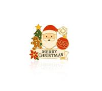 Christmas Brooches, Christmas Merry Brooch, Cute Xmas Brooch Pins Santa Claus, Christmas Tree Brooch Badge Decorations Gifts Memorabilia for Christmas Decorations