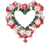 Christmas Brooches for Women Colorful Breastpin Jewelry Christmas Accessories Ornament Holiday Pins and Brooches Gift Christmas Jewelry for Women Love Heart