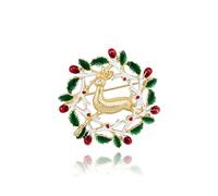 Christmas Brooches for Women Fashion Christmas Brooch and Pins Christmas Tree Candy Cane Bell Snowflake Holiday Brooches Vintage Christmas Pins Accessories Jewelry, Middle, Alloy Steel, no gemstone