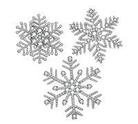 Christmas Brooches for Women Frozen Winter Holiday Party Snowflake Brooch Pin Vintage Bling Clear Rhinestone Crystal Studded Snowflake Brooch Bulk Christmas Festive Decorative Pins Jewelry Gift,