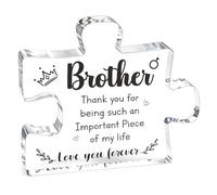 Christmas Brother Gifts, Acrylic Puzzle Plaque, Brother Birthday, Birthday Presents for Brother, Thank You For Being Such An Important Piece Of My Life