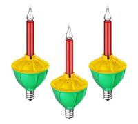 Christmas Bubble Light Bulbs - Traditional Design Heat Resistant Build, Vibrant Glow Retro , Festive Lighting Upgrade for Seasonal Decor | Replacement Bulbs for Garden Trees Lawn