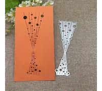 Christmas Bubble Spotty Line Metal Cutting Dies for Card Making, Cut Stencils for DIY Scrapbooking Photo Album Paper Decorative Craft for Greeting Cards Invitation Birthday Gift Punch Stencil