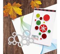 Christmas Bubbles Dot Metal Die Cuts,Merry Christmas Bubbles Cutting Dies Cut Stencils DIY Scrapbooking Decorative Embossing Paper Party Wedding Card Making