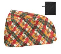 Christmas Buffalo Plaids Red Green Cover for Bike Waterproof Outdoor Exercise Bike Cover Bikes Storage