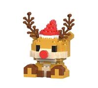 Christmas Building Block Toy Santa Claus Design Building Blocks Set Santa Claus Snowman Christmas Tree Elk Mini Buildings Figure Creative Learning Resources and STEM Play Xmas Decor Party Favors