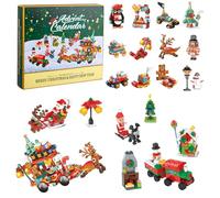 Christmas Building Blocks Advent Calendar 2025 Kids Toys Advent Calendar 2025 Christmas Countdown Calendar Blocks Set, Xmas Santa Blocks Advent Calendar Gifts for Kids Girls Boys 5-13 Year Old