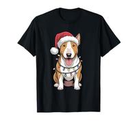 Christmas Bull Terrier Dog Lover Funny Santa Xmas Pet Dogs T-Shirt