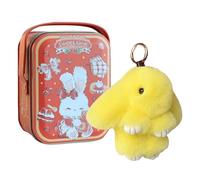 Christmas Bunnylu-lu Keychain With Exquisite Box, 2024 Newest Bunny-lulu Keychain, Handmade Soft Bunny Charm Boxed Edition, Cute Bunny Keychain Plush, Bunny-lulu In A Tin For Women