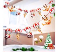 Christmas Bunting Paper Banner 2.5m Santa Reindeer(Parachute)