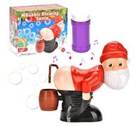Christmas Butt Bubble Machine,Santa Fart Bubble Machine, Christmas Funny Bubble Blowing Santa, Santa Bubble Machine For Kids, Christmas Funny Santa Electric Bubble Blowing Santa Bubble Machine (1PC)(1