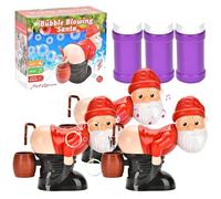 Christmas Butt Bubble Machine,Santa Fart Bubble Machine, Christmas Funny Bubble Blowing Santa, Santa Bubble Machine For Kids, Christmas Funny Santa Electric Bubble Blowing Santa Bubble Machine (1PC)(3