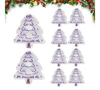 Christmas Buttons For Sewing - 10-Piece Tree Shaped Decorative Needles,2D Acrylic Christmas Ornaments | For Autumn Women Men Socks Clothing Holiday Decoration Kids And Adults