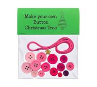 Christmas Buttons Ornament Set, Make Your Own Button, Funny Handmade Buttons Ornament Craft Set, Christmas Tree Hanging Decoration for Garden, Windowsill, Indoor Parties, 7.6 x 5 x 5 cm