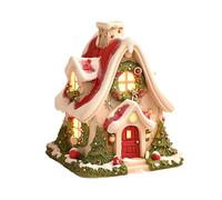 Christmas Cabin Incense Burner - Resin Snowy Roof Incense Cone Burner, Cute Log Cabin Ornament, Natural Aromatherapy for Home Festival Decor