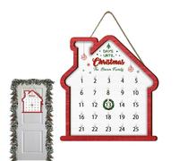 Christmas Calendar - 2025 Wooden Home Decor | 25 Days Countdown to Christmas Wall Signs - for Party Wall Door Living Room Office School Classroom Apartment Dorm
