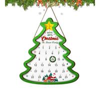 Christmas Calendar, 2025 Wooden Home Decoration, Advent Calendar Christmas Decoration, for Party, Wall, Door, Living Room, Office, Schoolhouse, Classroom, Apartment, Student Dorm