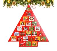 Christmas Calendar 2026 - 24 Days Clear Grid Stone Interactive Toys | | Advent Countdown Natural Crystal Ore Mineral Discovery Set Holiday Science Toy Gift Kids STEM Activity