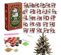 Christmas Calendar 2026 Rhinestone Art DIY Advent Alphabet with Tools