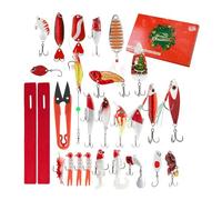 Christmas Calendar - 24-Day Angel Countdown Calendar 2025 for the Holidays - Waterproof Survival Gift for Husband Angler Teenager Boy Friend Father Birthday