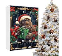Christmas Calendar | Acrylic 2D Apes Festive Ornament - Christmas 24 Days Countdown Pendant Calendar,for Husband Adults Family Kids Men Home Party Desk Holiday Activities Festival Fireplac