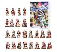 Christmas Calendar Advent - 10.24 Inches Jesus Charm Collectible for Festive Decoration, Decorative with Counting Function, Advents Calendars for Kids, Adults, Indoor or Outdoor Use