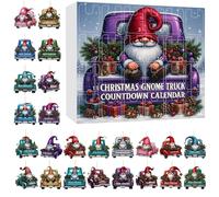 Christmas Calendar Advent 2025 | 2025 Merry Christmas Car Advent 2d Pendant 24 Days,Festive Charm Countdown Calendar for Yard Party Window Mantle Bedroom Tree Office Door Indoor