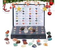 Christmas Calendar Advent 2025,Crystal Calendar Advent - 24 Day Ore Minerals for Adults Men Women Girls Boys Teens Home Party Decor