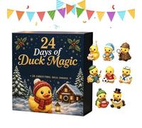 Christmas Calendar Advent 2026 3D 24 Days A Daily Fn Cute Duck Decor | Holiday Calendar Christmas Countdown Box for Kids Ten Aults Family Party New Year Home Desk Fireplace