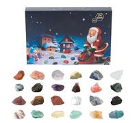 Christmas Calendar Advent - 24-Day Festive Box, 24-Day Treasure Box, Surprise Collection, Decorative Ore Display with Charming Design | Crystal for Teen Women Men Boys Girls H