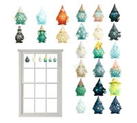 Christmas Calendar Advent - 2D Acrylic Holiday Party Favor Decorations,2025 Christmas Sea Glass Gnome Countdown Calendar Advent 24 Days,for Tree Development Kids Family Fun Activity Teens